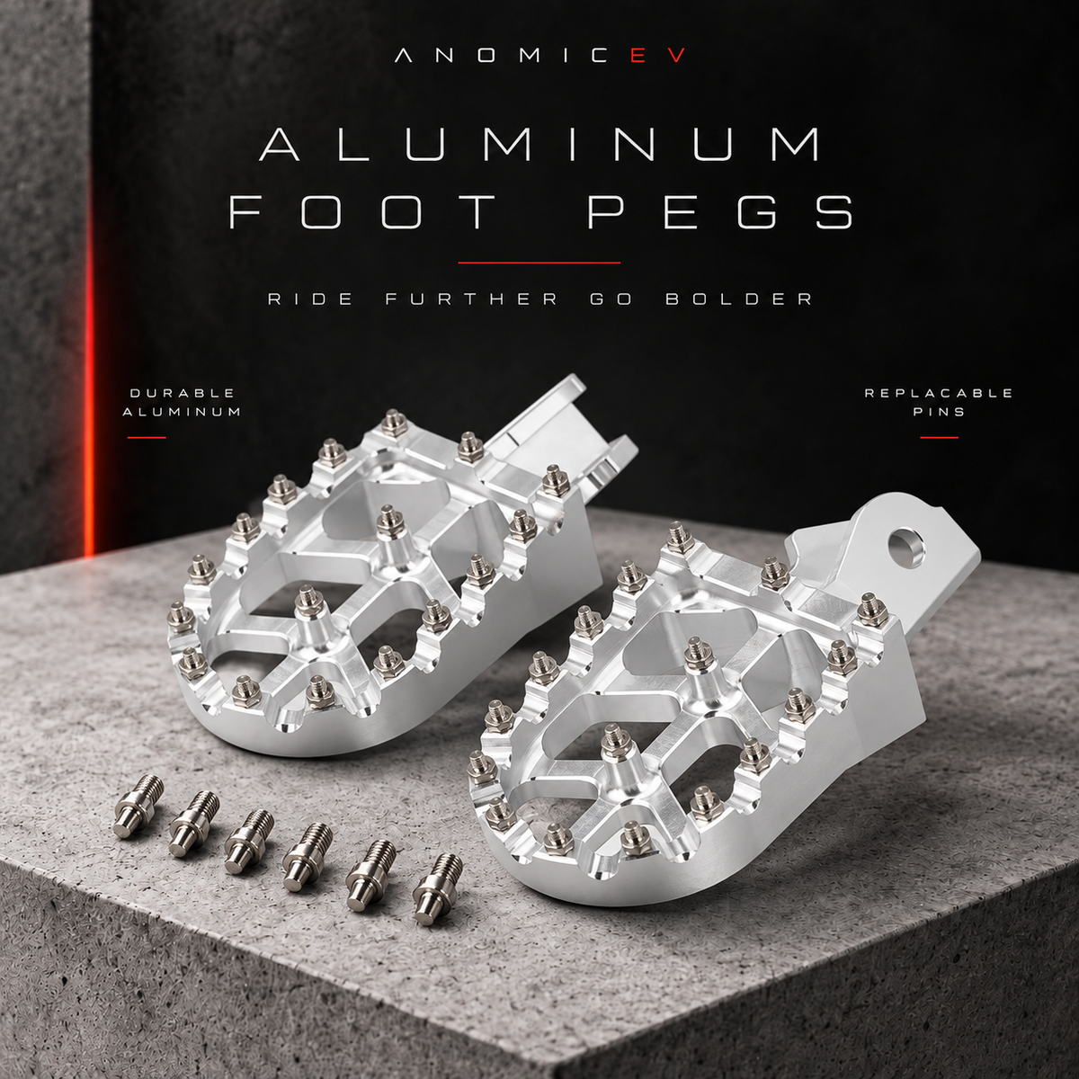 Aluminum Foot Pegs for Surron LBX and Talaria