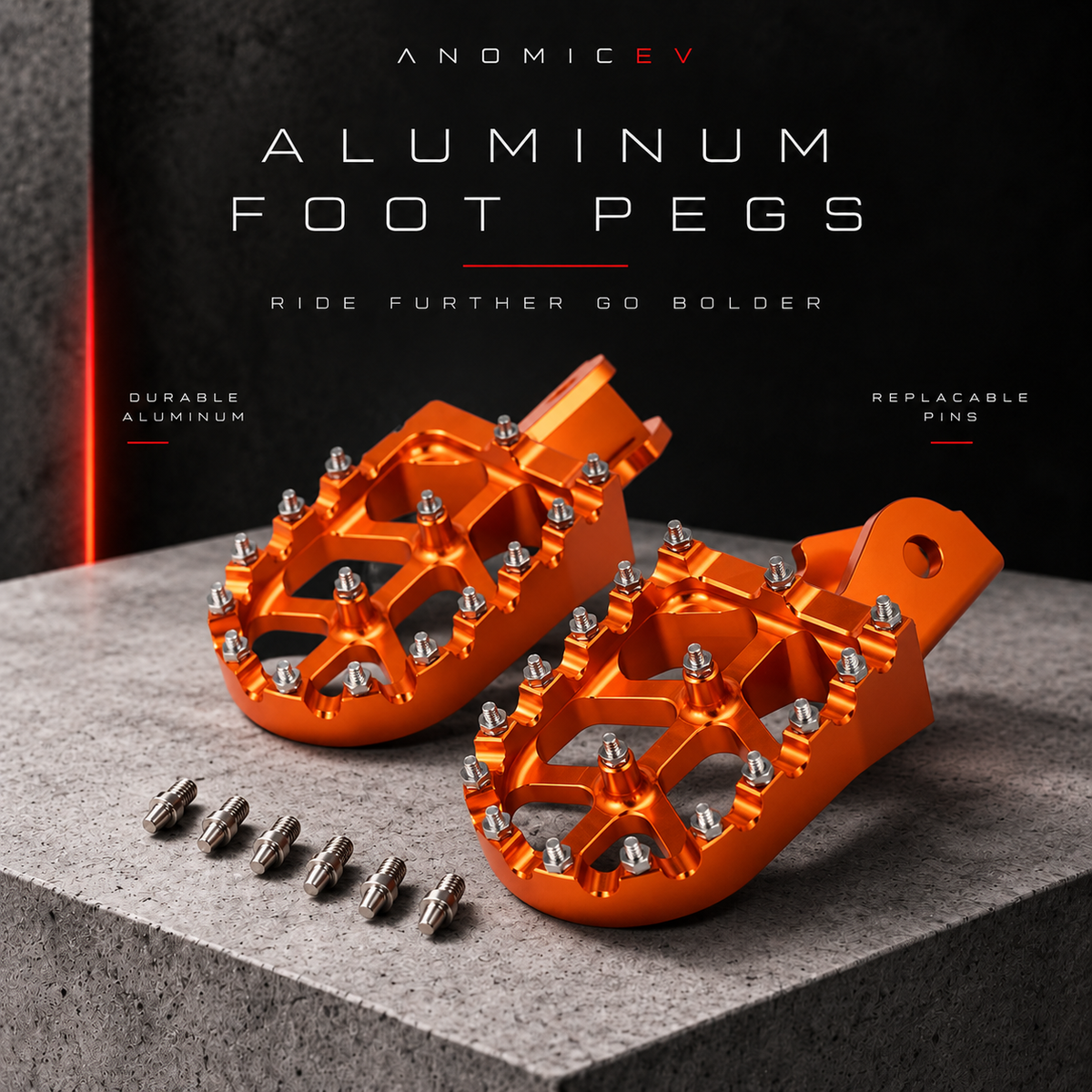 Aluminum Foot Pegs for Surron LBX and Talaria