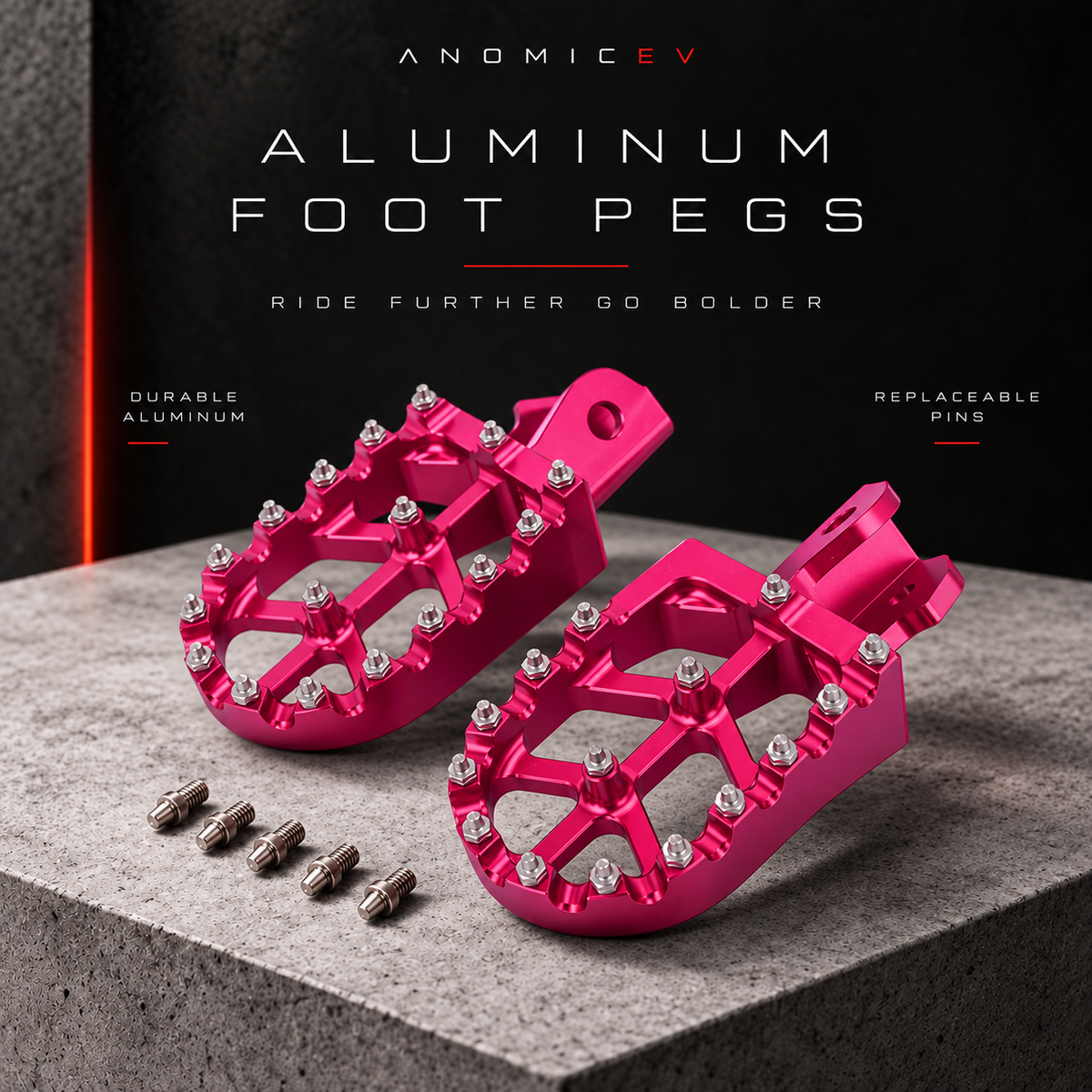 Aluminum Foot Pegs for Surron LBX and Talaria