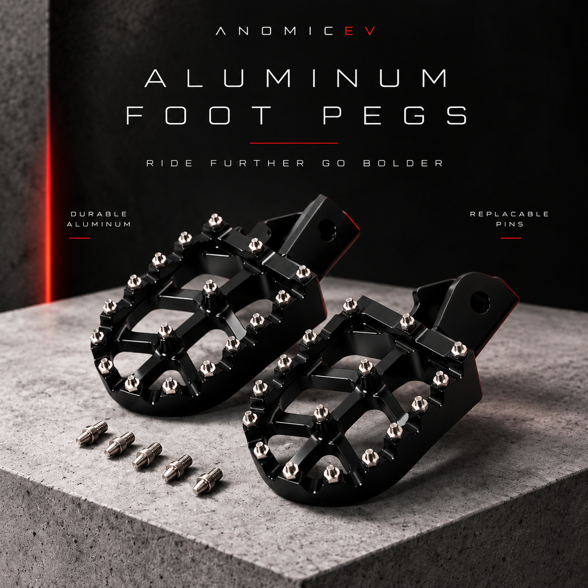 Aluminum Foot Pegs for Surron LBX and Talaria